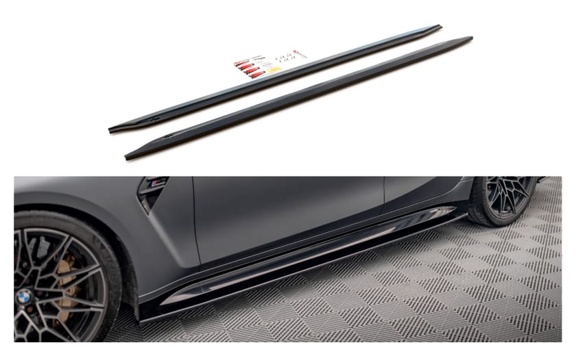 Dokładka BMW 3 G80 M-Pack Progi v.1 Gloss Black