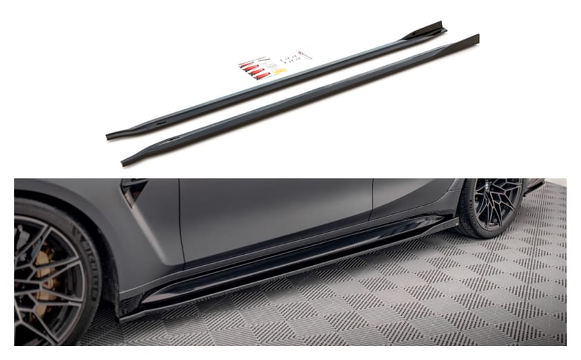 Dokładka BMW 3 G80 M-Pack Progi v.2 Gloss Black