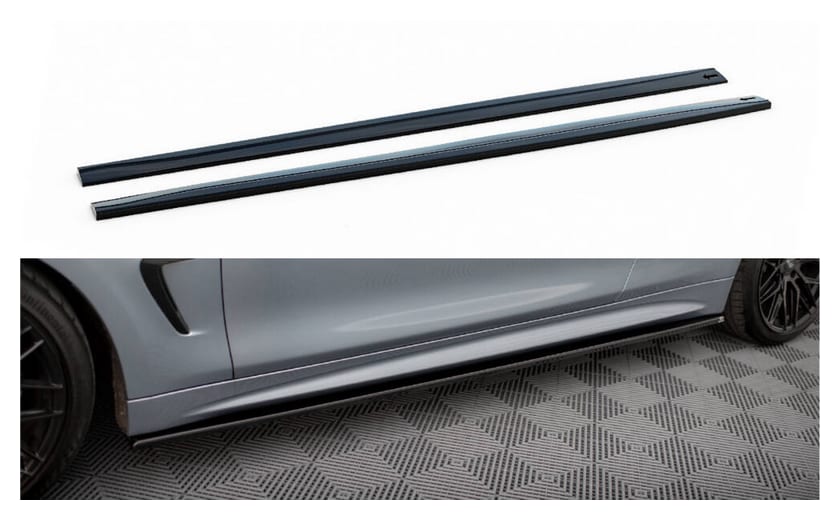 Dokładka BMW 4 F32 F36 F33 M-Pack Progi Gloss Black