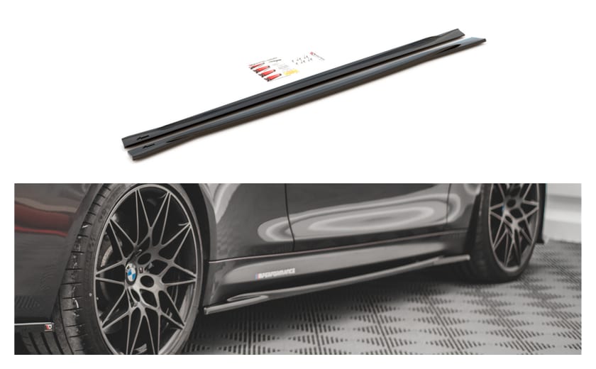 Dokładka BMW 4 F82 M-Pack Progi v.2 Gloss Black