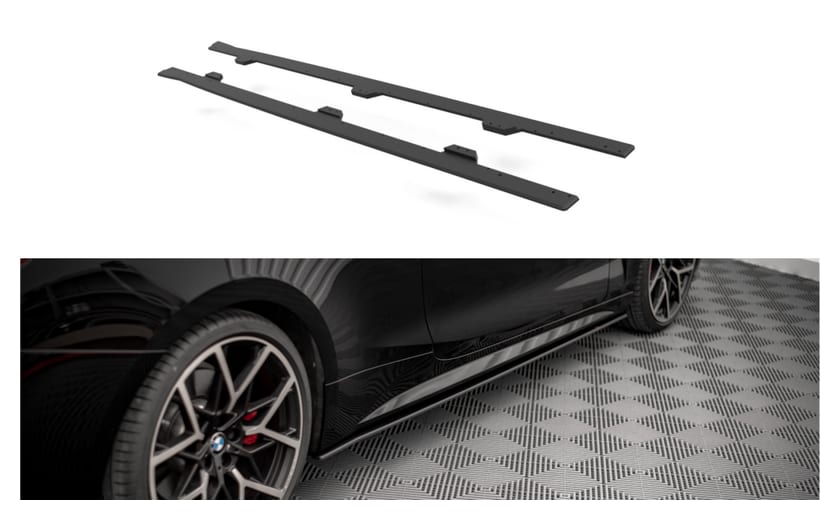 Dokładka BMW 4 G22 M-Pack Progi Street Pro Black-Red