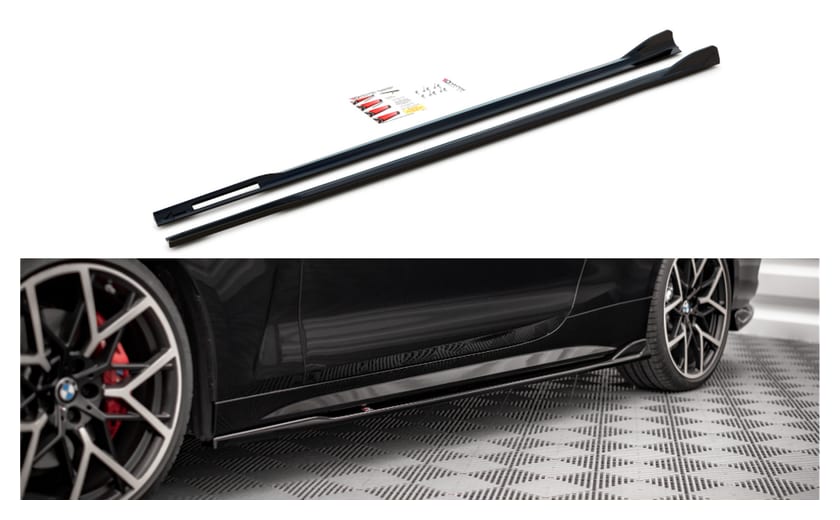 Dokładka BMW 4 G22 M-Pack Progi v.2 Gloss Black