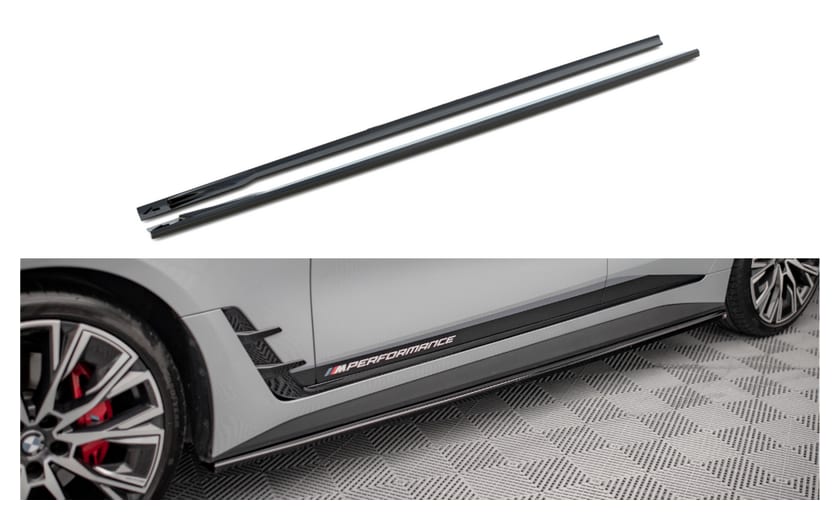 Dokładka BMW 4 G26 M-Pack Progi v.1 Gloss Black