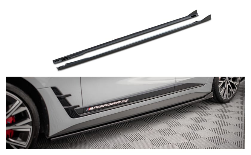 Dokładka BMW 4 G26 M-Pack Progi v.2 Gloss Black