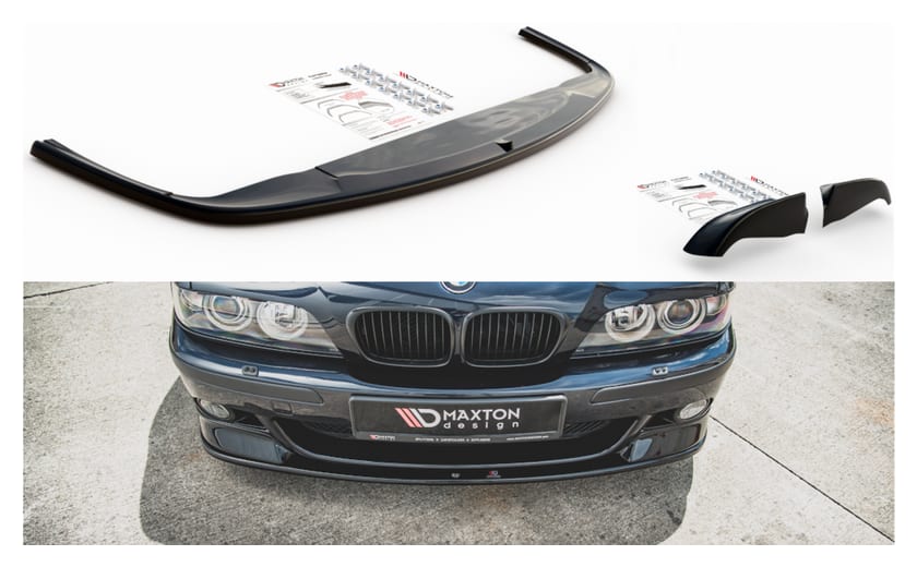Dokładka BMW 5 E39 M-Pack Zderzak Przód + Splitter Gloss Black