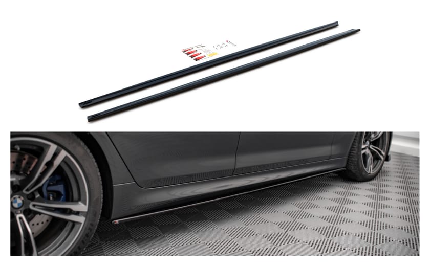 Dokładka BMW 5 F90 M-Pack Progi Gloss Black