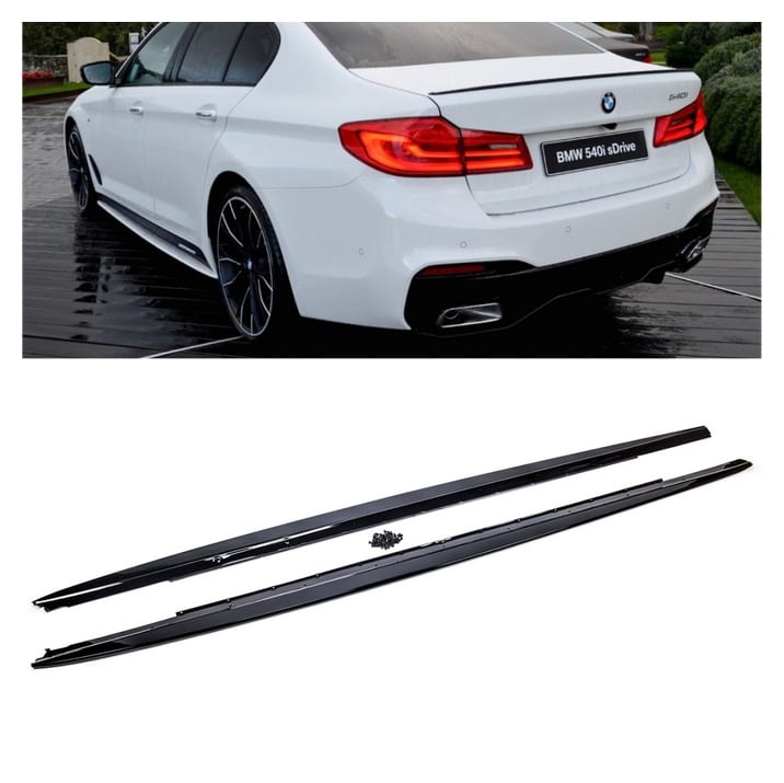 Dokładka BMW 5 G30 G31 Progi Gloss Black