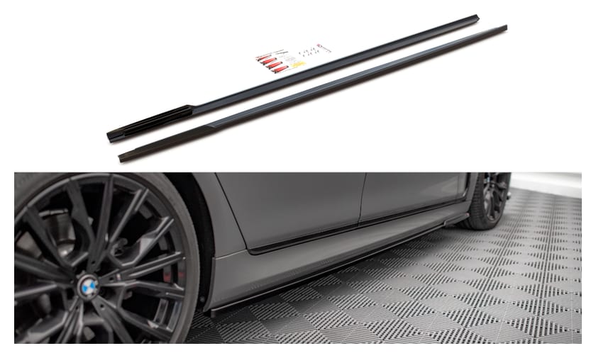 Dokładka BMW 7 G11 Facelift M-Pack Progi Gloss Black