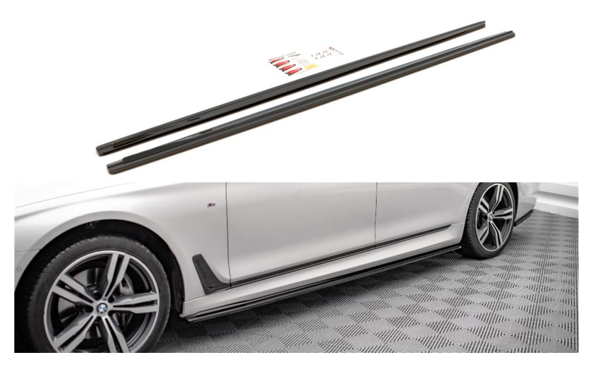 Dokładka BMW 7 G12 M-Pack Progi Gloss Black