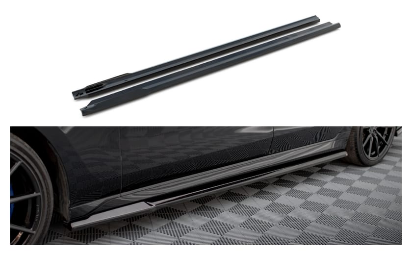 Dokładka BMW 7 G70 M-Pack Progi Gloss Black