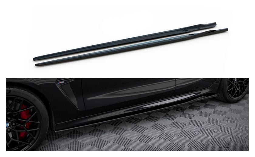 Dokładka BMW 8 F93 G16 M-Pack Progi v.2 Gloss Black