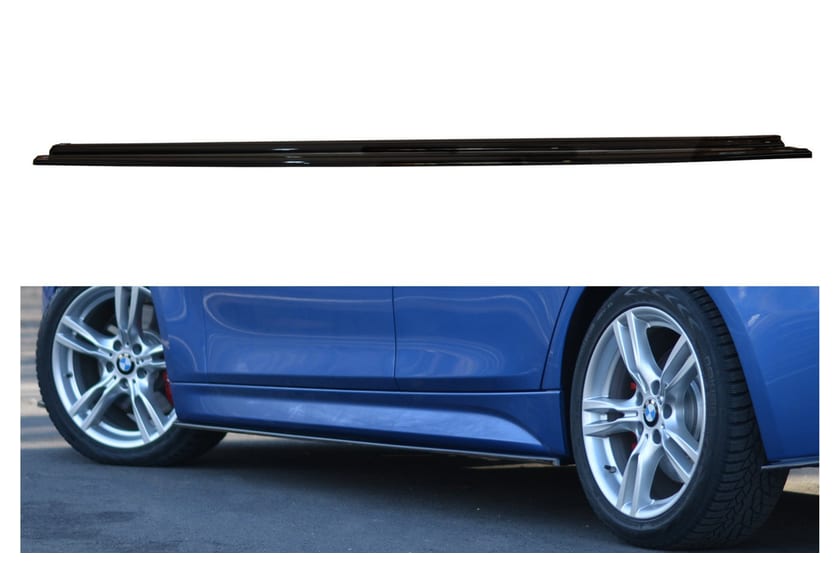 Dokładka BMW F30 Facelift Progi Gloss Black
