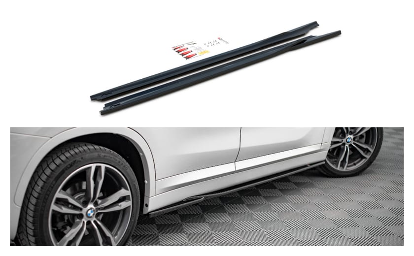 Dokładka BMW X1 F48 M-Pack Progi Gloss Black
