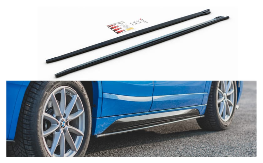 Dokładka BMW X2 F39 M-Pack Progi Gloss Black