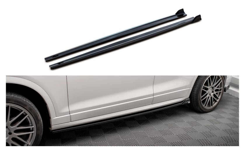 Dokładka BMW X3 F25 M-Pack Progi Gloss Black