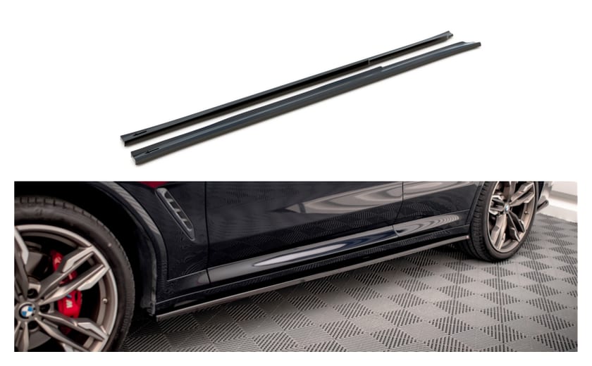 Dokładka BMW X3 G01 M-Pack Progi v.1 Gloss Black