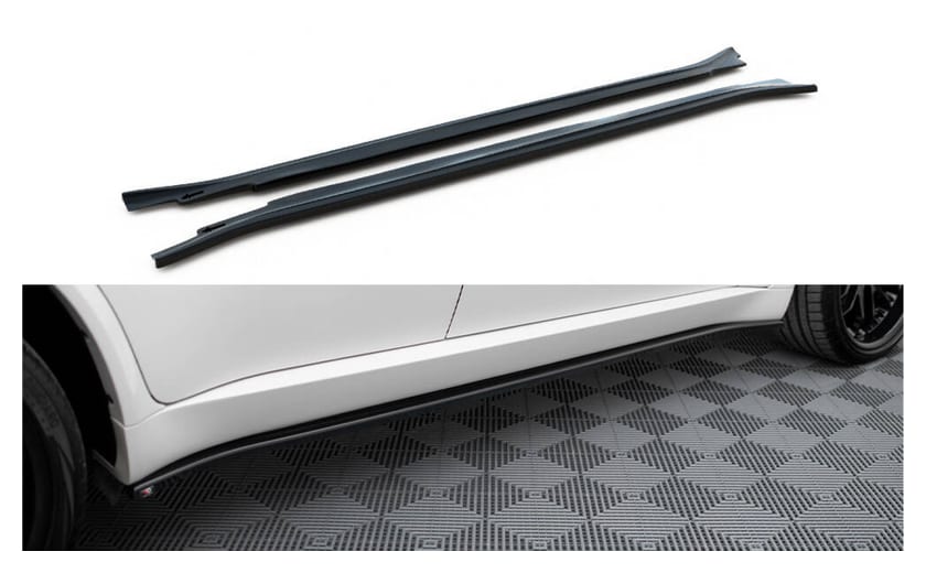 Dokładka BMW X5 E70 Facelift M-Pack Progi Gloss Black