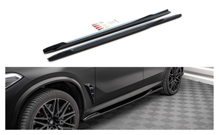 Dokładka BMW X5 F95 M-Pack Progi Gloss Black
