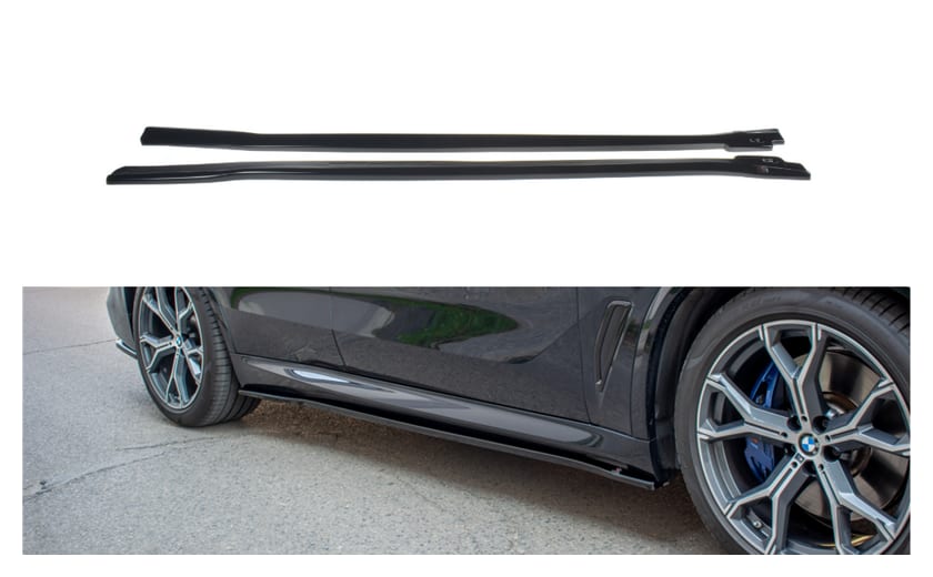 Dokładka BMW X5 G05 M-pack Progi Gloss Black