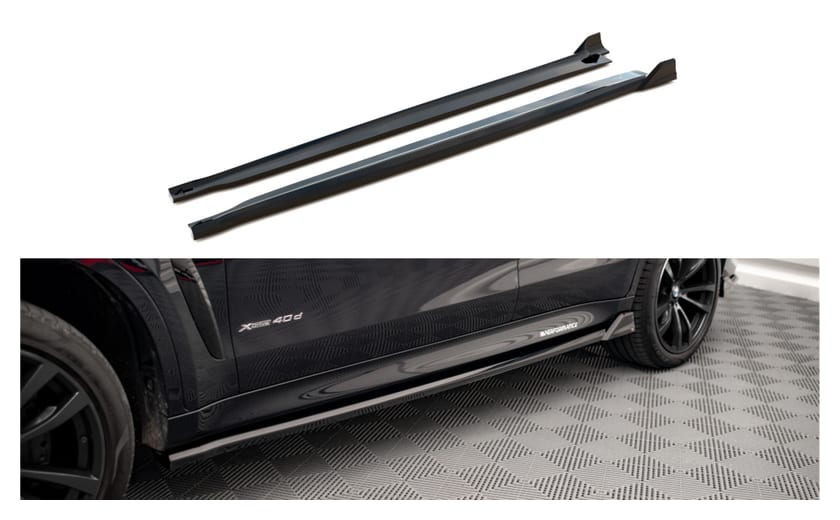 Dokładka BMW X6 F16 M-Pack Progi v.2 Gloss Black