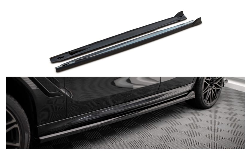 Dokładka BMW X6 G06 F96 M-Pack Progi Gloss Black