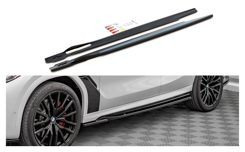 Dokładka BMW X6 G06 F96 M-Pack Progi Gloss Black