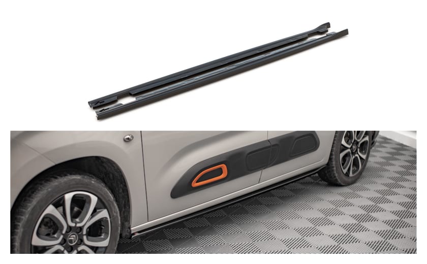 Dokładka Citroen Berlingo III Progi Gloss Black