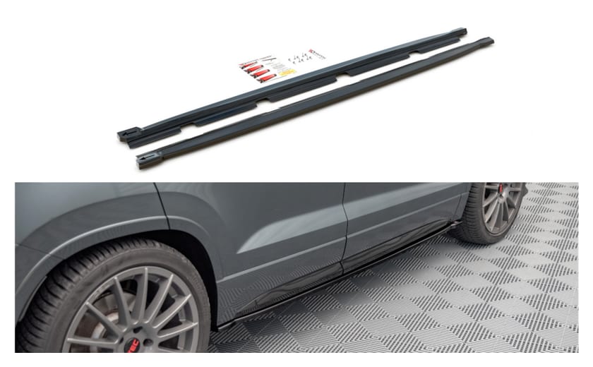 Dokładka Cupra Ateca Progi Gloss Black
