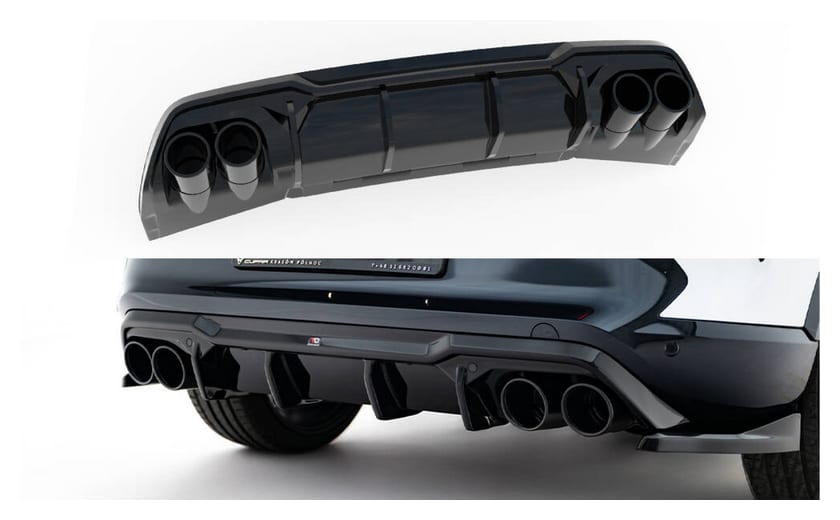 Dokładka Cupra Formentor Mk1 Facelift Zderzak Tył v.3 Gloss Black