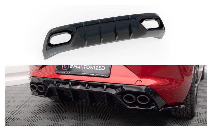 Dokładka Cupra Leon Zderzak Tył Gloss Black