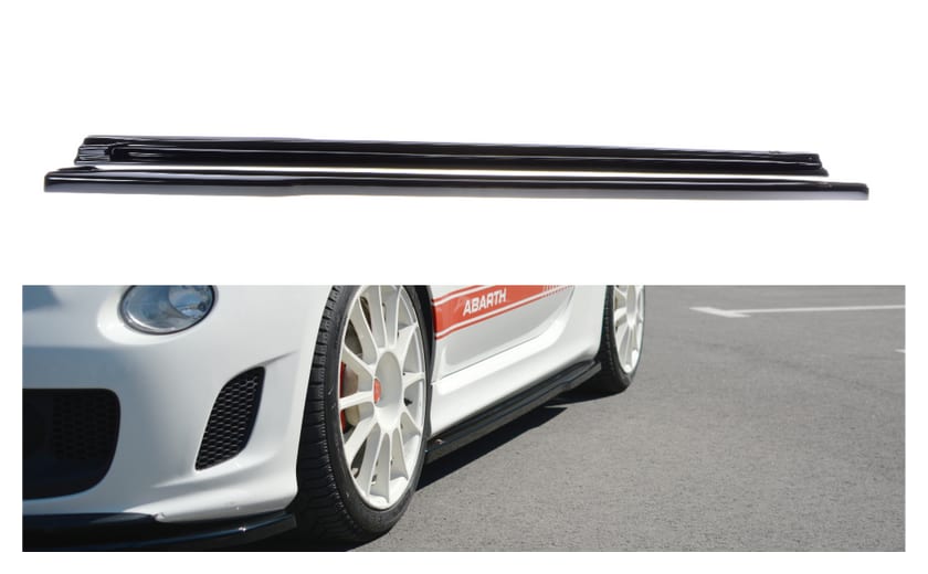 Dokładka Fiat 500 Abarth I Progi Gloss Black