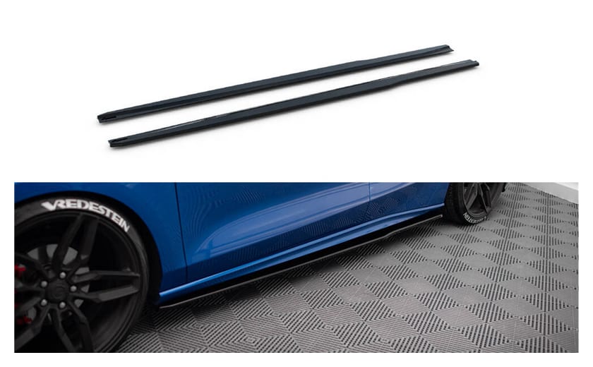 Dokładka Ford Fiesta VII ST ST-Line Progi v.3 Gloss Black