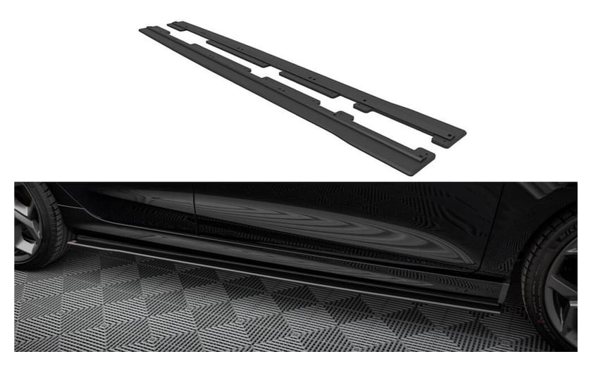 Dokładka Ford Fiesta VIII ST ST-Line Progi Racing Black-Red