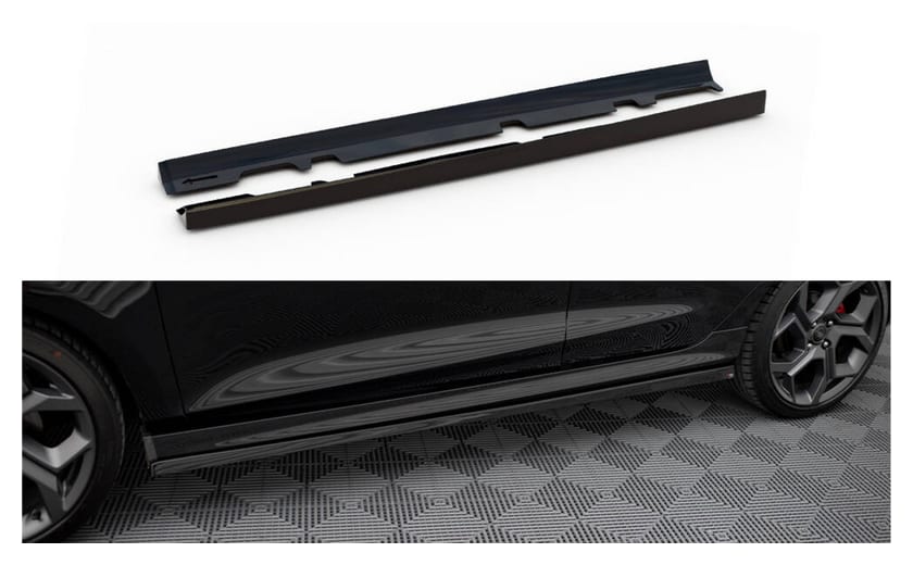 Dokładka Ford Fiesta VIII ST ST-Line Progi v.2 Gloss Black