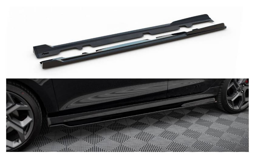 Dokładka Ford Fiesta VIII ST ST-Line Progi v.3 Gloss Black