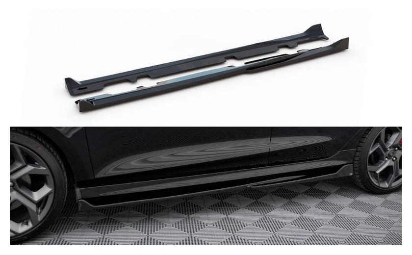 Dokładka Ford Fiesta VIII ST ST-Line Progi v.4 Gloss Black