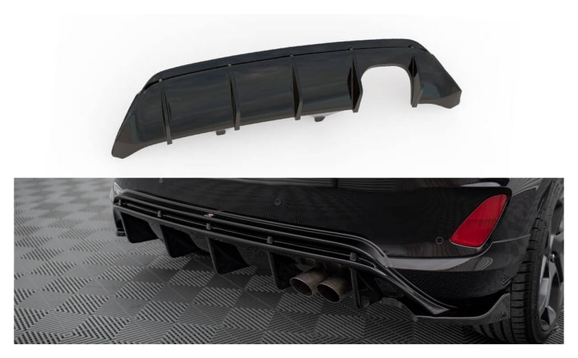 Dokładka Ford FIesta VIII ST Zderzak Tył v.2 Gloss Black