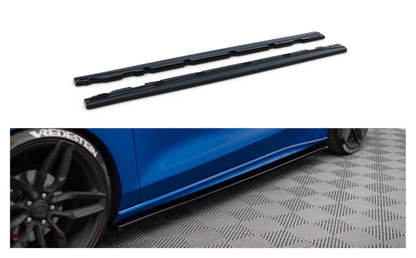 Dokładka Ford Focus IV ST ST-Line Progi Gloss Black