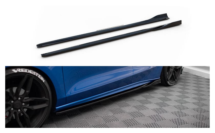 Dokładka Ford Focus IV ST ST-Line Progi v.4 Gloss Black