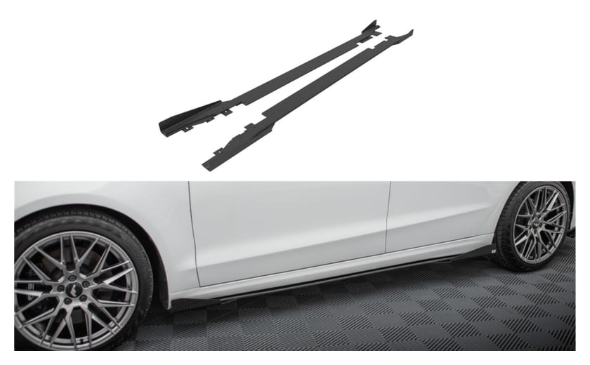 Dokładka Ford Mondeo V Facelift Fusion II Facelift Progi Street Pro Black + Gloss Flaps