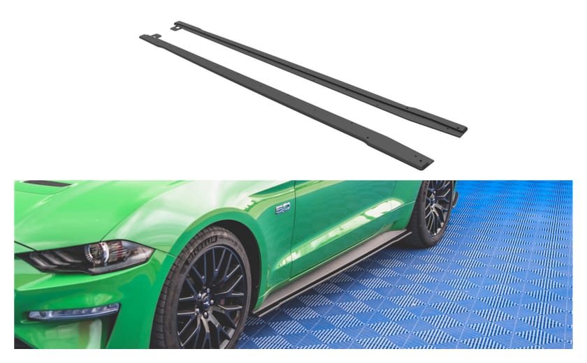 Dokładka Ford Mustang VI GT Facelift Progi Street Pro v.1 Black-Red