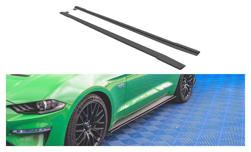 Dokładka Ford Mustang VI GT Facelift Progi Street Pro v.1 Black