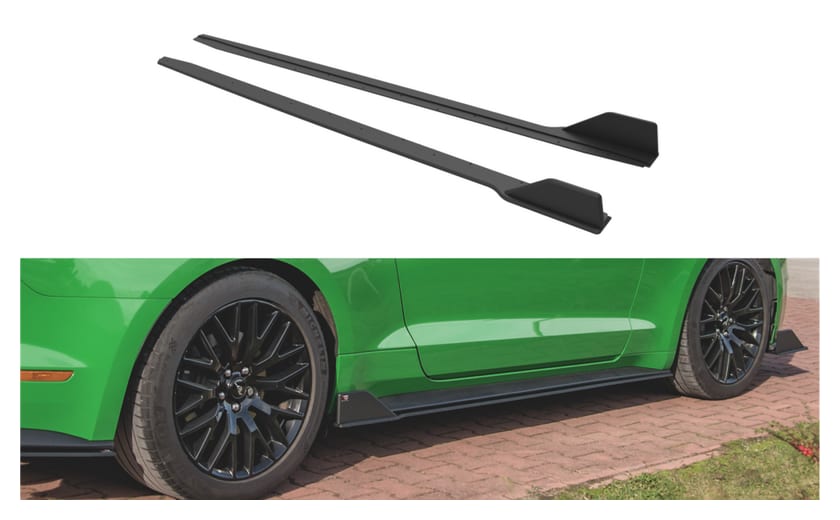 Dokładka Ford Mustang VI GT Facelift Progi Street Pro v.2 Black