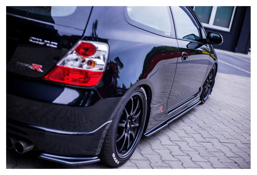 Dokładka Honda CIVIC VI Facelift Progi Gloss Black
