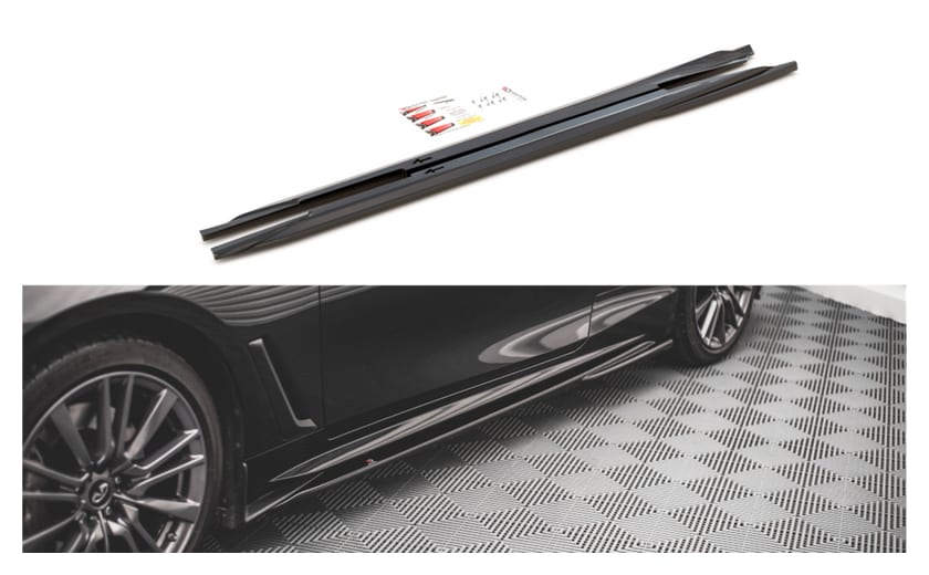 Dokładka Infiniti Q60 S II Progi Gloss Black