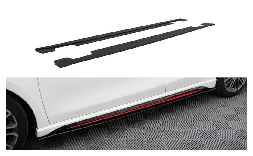 Dokładka Kia Ceed III GT Proceed I Progi Street Pro Black-Red