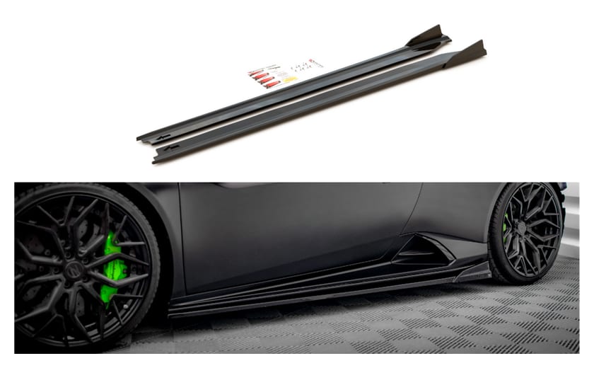 Dokładka Lamborghini Huracan EVO Progi Gloss Black