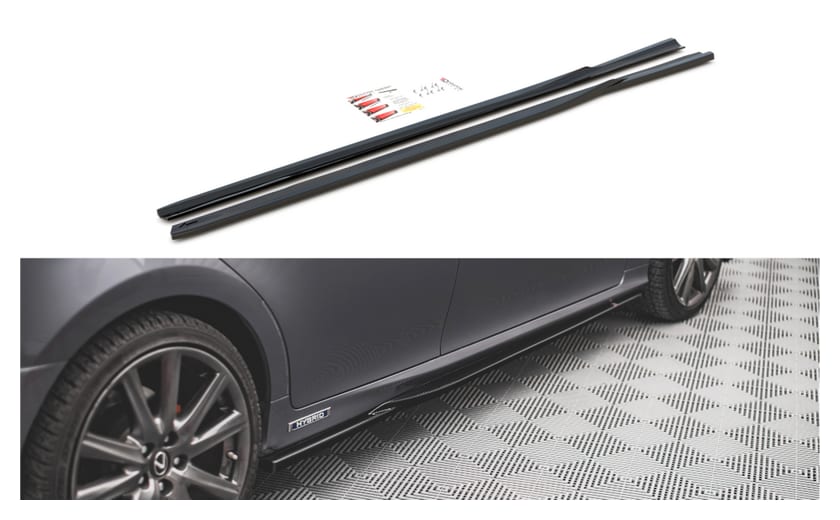Dokładka Lexus GS F Sport IV(L10) Progi Gloss Black