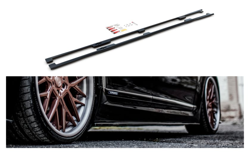 Dokładka Lexus LS Long IV Facelift Progi Gloss Black
