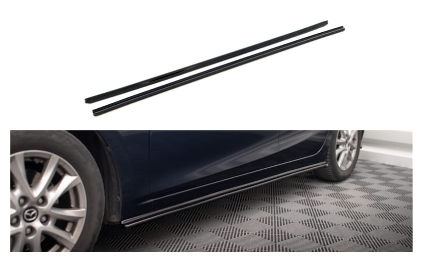 Dokładka Mazda 3 III Facelift Progi Gloss Black